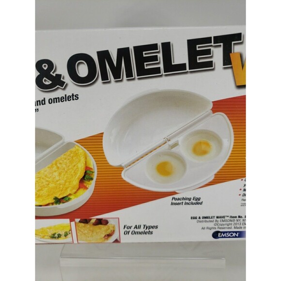 Egg & Omelet Wave Microwave Cooker NEW in Box Makes Perfect Eggs & Omelets Emson - Picture 14 of 15